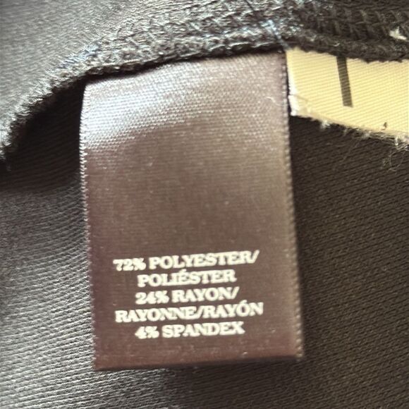 Ann Taylor Women's Sleeveless Beaded Floral‎ Top Small Black Stretch - Picture 5 of 10